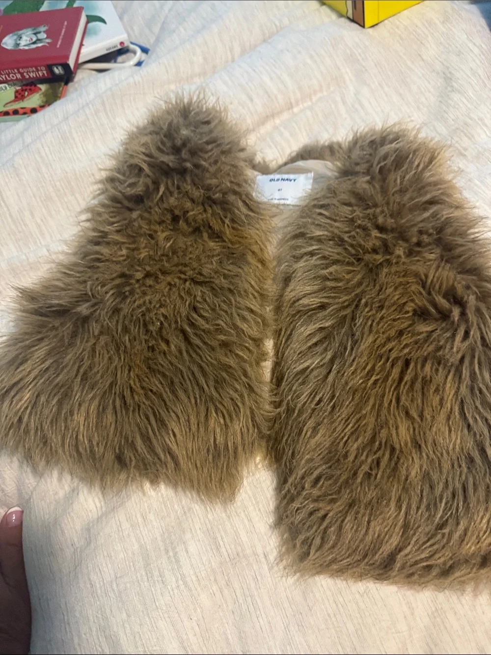 Old Navy Kids Faux Fur Vest in Brown